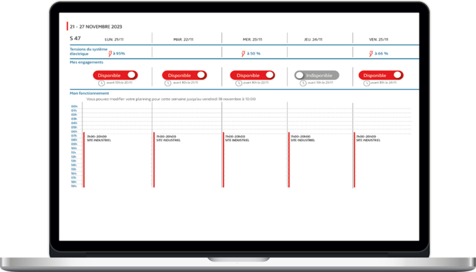 dreams - planning de suivi des effacements