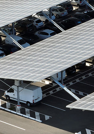 Ombrière photovoltaïque parking